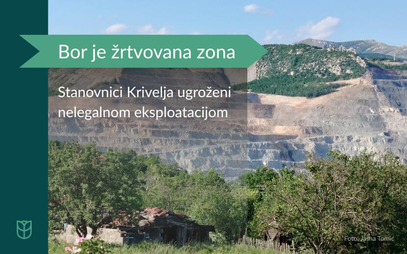 Bor je žrtvovana zona: Stanovnici Krivelja ugroženi nelegalnom eksploatacijom