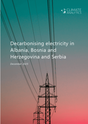 Decarbonising Electricity in Albania, Bosnia and Herzegovina, and Serbia