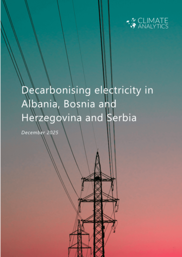 Decarbonising Electricity in Albania, Bosnia and Herzegovina, and Serbia
